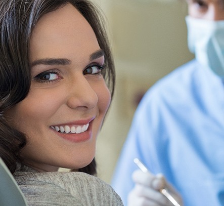 A woman with a beautiful smile