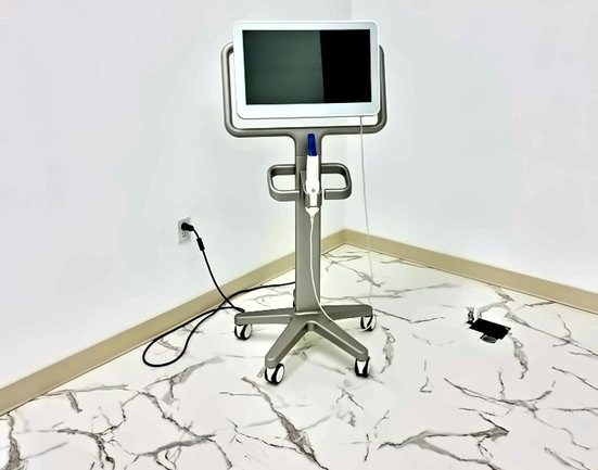 iTero digital scanner in a treatment room at Highland Oak Dental in Frisco, TX