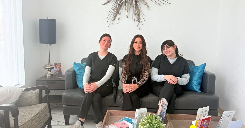 Patient lounge with the Highland Oak Dental team in our Frisco, TX office